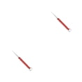 thumbnail image 3 of Wosthever Herramienta de limpieza de palillos reutilizables de bolsillo para palitos de frutas de acero inoxidable Soporte de palillos de Rojo 2piezas, 3 of 6