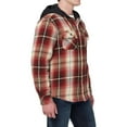 thumbnail image 5 of Legendary Outfitters Mens Quilted Flannel Shirt Jacket Red Plaid XXL, 5 of 5