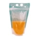thumbnail image 1 of Bolsa de bebida desechable transparente, bolsa de jugo con autosellado, creativa, portátil, de doble tubo, plegable, bolsa de agua, bolsa de envasado de té con leche, 1 of 1