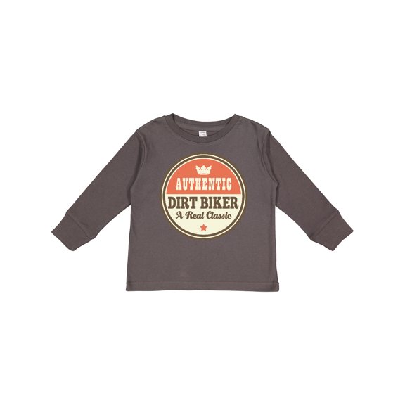 Inktastic Dirt Biker Vintage Classic Boys or Girls Long Sleeve Toddler T-Shirt