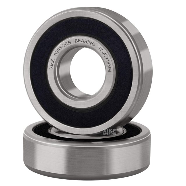 Rodamientos XIKE 6303-2RS, doble junta de goma, 17 x 47 x 14 mm (2 unidades)