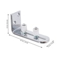 thumbnail image 2 of OULII Barn Door Floor Guide With Quiet Operation Silver Steel 1 Set, 2 of 7