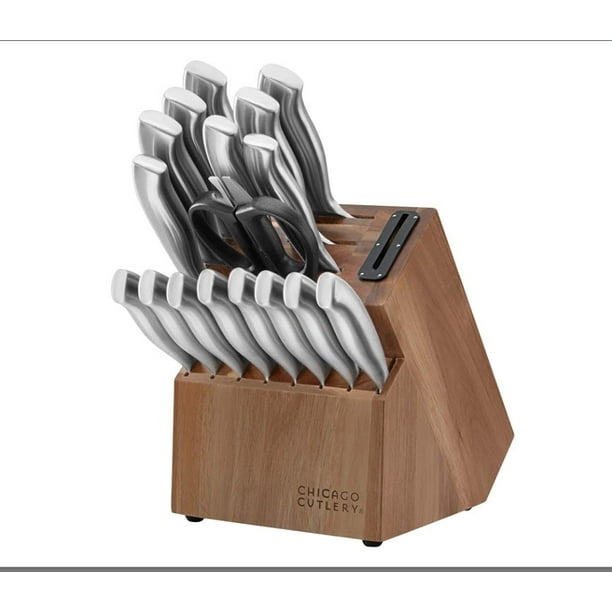 Chicago Cutlery Insignia Guided Grip Stainless Steel 18Piece knife set