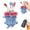D, variant on Handmade Monster Key Pouch, Crochet Key Cover, Funny Keychain Case, Pull Type Keys Bag, Novelty Key Fob Holder, Knitted Key Organizer Pouch for Car Keys House Keys Keychain Storage, Red