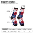 thumbnail image 2 of Balery American Stars2 Calcetas Largas con Estampado para Hombre y Mujer – Suaves y Transpirables, Talla Única (US 5-11), 2 of 6