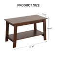 thumbnail image 2 of GloryStar 2-Tier Coffee Tables for Living Room,Mid Century Modern Coffee Table with Storage Shelf,Wooden Rectangle Small Living Roomtv Stands, Minimalist Modern Center Table,Easy Assembly, Black, 2 of 9