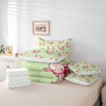 thumbnail image 6 of Manfei Axolotl Pattern 7 Pieces Full Size Bedding Sets,Watercolor Animal Full Size Bed in a Bag,Reversible, 6 of 7