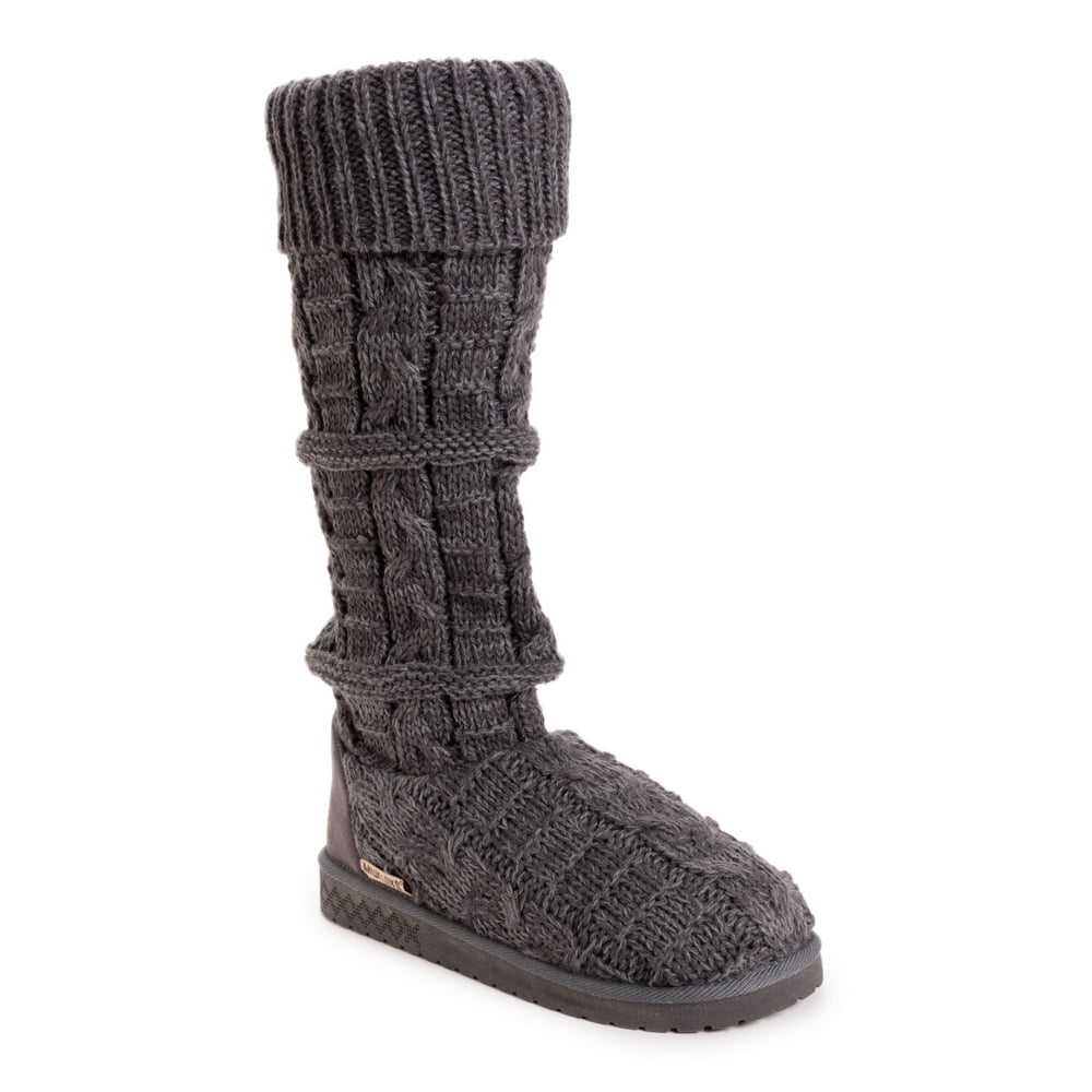 Muk Luks - Muk Luks Shelly Marl Knit Sweater Slouch Boot (Women's ...