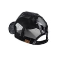 thumbnail image 3 of C.C Ponycaps Messy High Bun Ponytail Adjustable Tie Dye Mesh Baseball Cap Hat, Black, 3 of 3