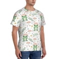 thumbnail image 5 of Rocae Frog and Mushrooms for Men's Moisture-Wicking Crew Tee - T-Shirt for Sports, Outdoor Activities, and Casual WearMedium, 5 of 9