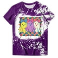 thumbnail image 4 of Women Graphic Tees Cartoon Printed Round Neck Short Sleeve T Shirt Halloween T Shirt Tops, 4 of 6