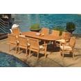 thumbnail image 5 of Grade-A Teak Dining Set: 8 Seater 9 Pc: 94" Oval Table And 8 Leveb Stacking Arm Chairs Outdoor Patio WholesaleTeak #51LV2209, 5 of 5