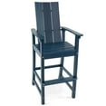 thumbnail image 1 of Costway Tall Adirondack Chair with Ergonomic Backrest Armrests & Footrest for Backyard Navy, 1 of 8
