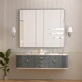 thumbnail image 2 of Keonjinn Brushed Nickel Vanity Mirror 30 x 36 inch Modern Metal Framed Rectangular Wall-Mounted Mirror for Bathroom(Horizontal/Vertical), 2 of 5