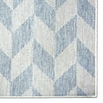 thumbnail image 2 of Nicole Miller New York Patio Country Calla Contemporary Herringbone Indoor/Outdoor Area Rug, Blue/Grey, 3'11"x5'2", 2 of 6