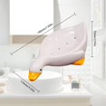 thumbnail image 5 of Bonito jabonera de pato, bandeja de cerámica para jabonera, jabonera con forma de pato, jabonera con drenaje automático, 5 of 5