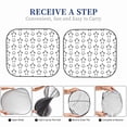 thumbnail image 6 of Haiem Hand Drawn Turtle Car Windshield Sun Shade (2 Pieces) Foldable Windshield Sun Shade Car Accessories for Truck SUV Pickup-Medium, 6 of 7