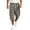 Dark Gray, variant on Men's Plaid Capri Cargo Pants Daily Street Check Pattern Breathable Woven Fabric Big Side Cargo Pockets Athletic Cropped Shorts Yellow M
