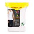 thumbnail image 4 of Camiseta Fruit of the Loom para Hombre, Interior Atlética Super Value Blanca Talla M 8 Piezas, 4 of 4