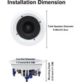 thumbnail image 3 of Altavoz de techo Herdio Flush Mount Bluetooth 5.25 pulgadas, 600 W, 4 unidades, 3 of 8