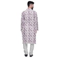 thumbnail image 3 of Atasi Ensemble de Pyjama Kurta Asymétrique Imprimé Long pour Hommes Vêtements de Fête, 3 of 4