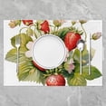 thumbnail image 2 of Strawberry Table Mats Placemat 12"x18" Kawaii Strawberry Placemats Set of 4 Fruit Food Theme Placemats for Dining Table Indoor Outdoor Kitchen Summer Decor Table Place Mats, 2 of 4
