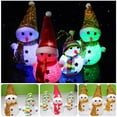 thumbnail image 1 of Light Up Christmas Lights Light Up Little Snowman Wearing Hat Christmas Gifts, 1 of 8