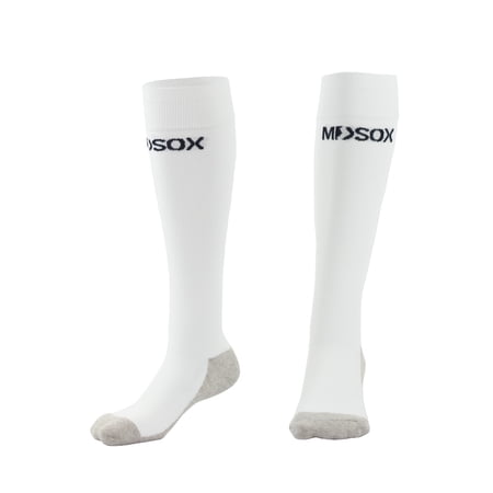 Graduated Compression Socks for Men & Women | MDSOX 20-30 mmHg | (White, X-Large) - Best Choice, Ideal for Everyday Use, Travel, Running, Maternity Pregnancy, Nursing, Circulation & Recovery