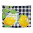 thumbnail image 5 of BCIIG Lemons Checkered Table Cloth Summer Tapestry Wall Hanging Unique Style Graphic Tapestries Home Wall Decor Art for Living Room Bedroom Apartment Farmhouse Dorm 40x60inch, 5 of 6