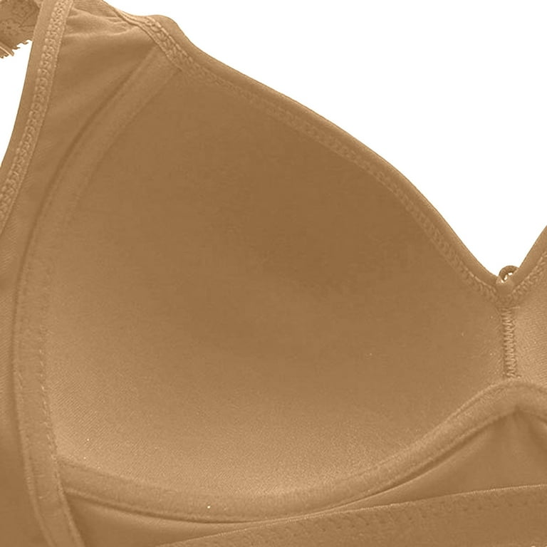 JGTDBPO Wireless Bras For Women Seamless Underwear Gathered Together Bra  Middle Aged And Elderly Plus Size Thin Bra Breathable Comfortable Bra  Shoulder Strap With Pendant Accessories Bras Everyday Bra 