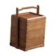 thumbnail image 3 of Caja de almacenamiento de alimentos con asa, cesta de Picnic práctica multifuncional, cesta de almacenamiento de alimentos de bambú para aperitivos, 135 cm x 115 cm x 20 cm, 3 of 8
