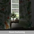 thumbnail image 4 of Lfeey Tropical Leaves Blackout Curtains, Tropical Window Grommet Curtain, 42x63 Inch, 2 Panels, 4 of 6