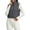 Gray, variant on Smupbvky Cropped Vest for Women Zip Up Sleeveless Quilted Jacket Lightweight Mock Neck Winter Outerwear for Layering (L, Red)