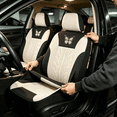 thumbnail image 5 of Full Set of Universal Car Seat Covers, Embroidered Car Seat Protector, Interior Accessories for Cars, Waterproof & Stylish Seat Covers for Vehicles, 5 of 8