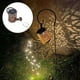 thumbnail image 2 of Luz de de jardín de hierro, luz de linterna de hervidor colgante, lámpara de linterna con energía solar, luces LED de cascada para de , Un sin ganch Un patrón sin gancho, 2 of 9