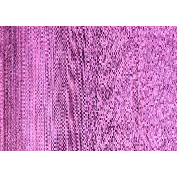 Ahgly Company Machine Washable Indoor Rectangle Oriental Purple Modern Area Rugs, 5' x 8'