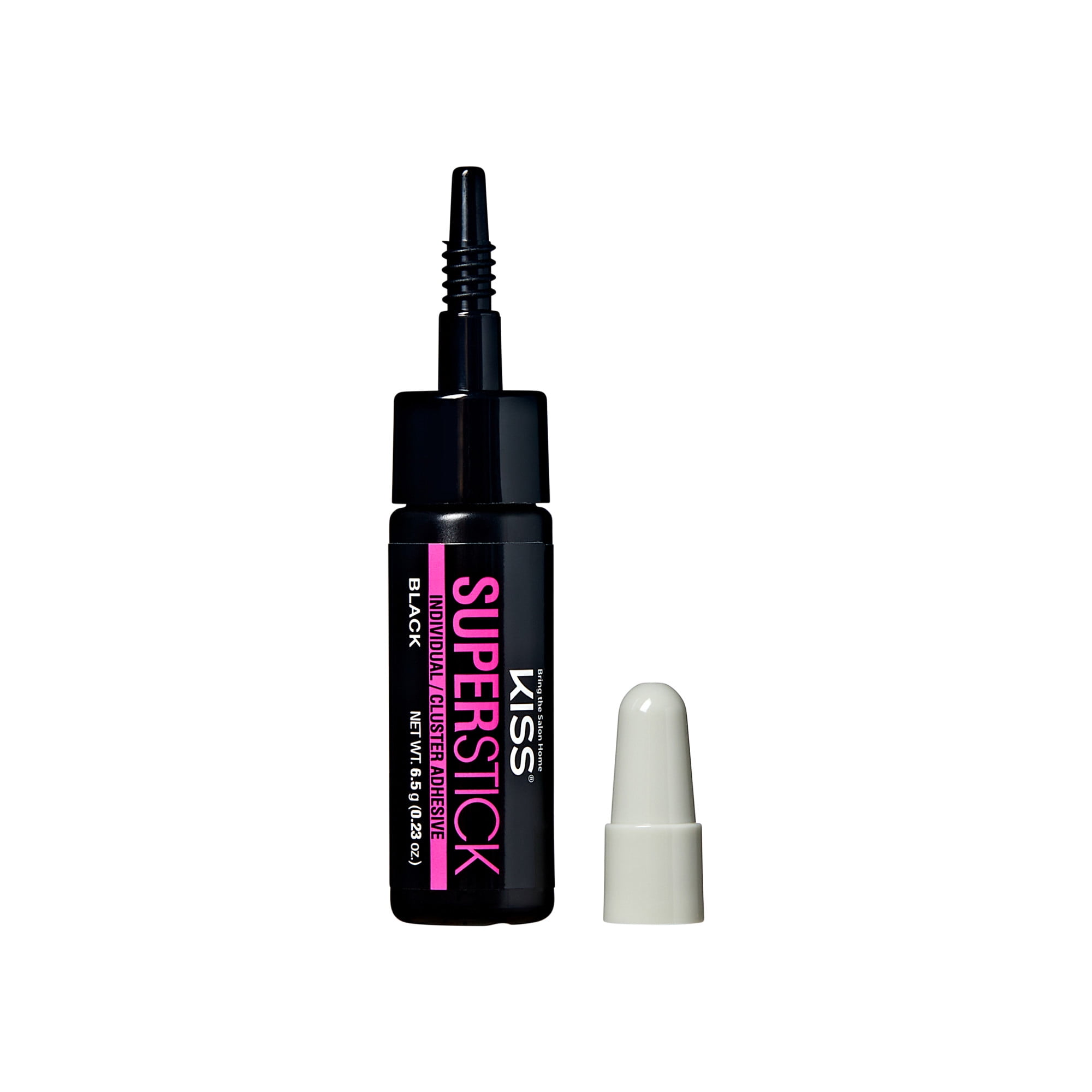 Kiss SuperStick Individual Lash Cluster Liquid False Eyelash Adhesive, Net Wt. 6.5g - Black