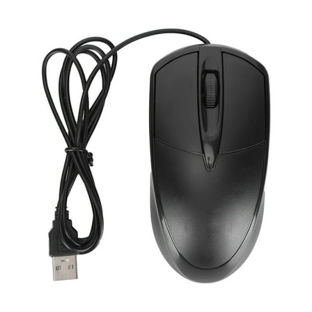 Silent Wired USB Mouse - Ergonomic Computer Mouse With High Sensor For Home, Office & School