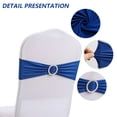 thumbnail image 3 of 20 Pcs Ceintures de Chaise Nœuds Bande Extensible avec Boucle Curseur pour Décoration de Mariage Fête Réception Banquet, 3 of 5