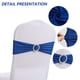 thumbnail image 3 of 20 piezas bandas para sillas, lazos, funda elástica para silla con hebilla deslizante para decoración de banquete de recepción de fiesta de boda, 3 of 5