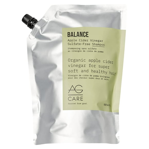 AG Hair BALANCE Apple Cider Vinegar Sulfate-Free Shampoo Refill, 1L