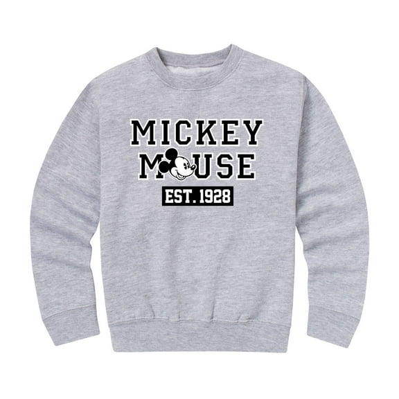 Mickey & Friends - Mickey Mouse Est 1928 - Toddler And Youth Crewneck Fleece Sweatshirt