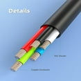 thumbnail image 4 of HLONK Micro USB Cable USB 2.0 A-Male to Micro B Cable Fast Charging Cord High Speed USB Durable Android Charger Cable (1 Pack  3ft), 4 of 5
