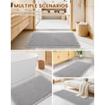thumbnail image 6 of Waffle Bath Mat 32"x20", Extra Soft Absorbent Bathroom Rug, Non-Slip, Quick Dry, Machine Washable, Grey, 6 of 7