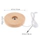thumbnail image 2 of Pedestal de madera Pedestal LED TABLA BASE BASE BALL Bola Base Base de luz USB Base de luz USB, 2 of 8