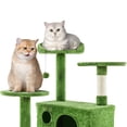 thumbnail image 4 of Cat Tree Yaheetech de 1,78 m de altura con condominio, rascadores y pelota, 4 of 9
