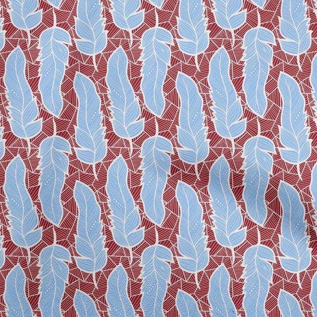 oneOone Rayon Red Fabric African Craft Projects Decor Fabric Printed By The Yard 56 Inch Wide