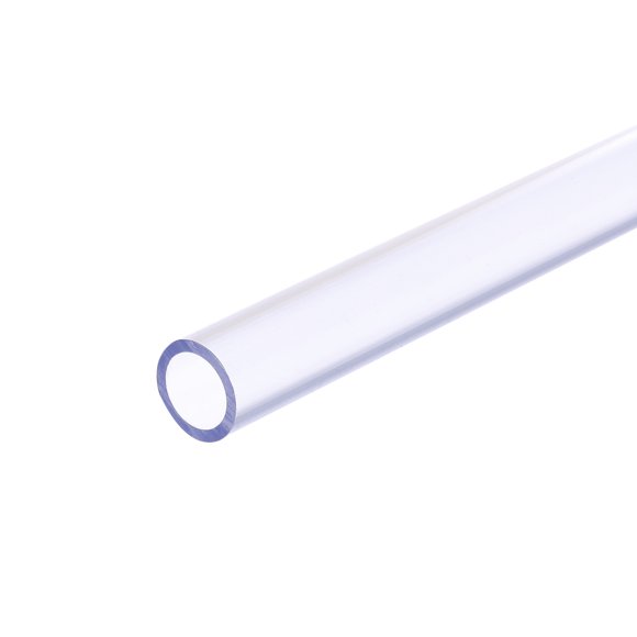 Tubo rígido de PVC claro Uxcell 12 mm (1/2") ID 16 mm (5/8") OD 14" de alto impacto para tubería de agua, acuario, pecera, azul claro