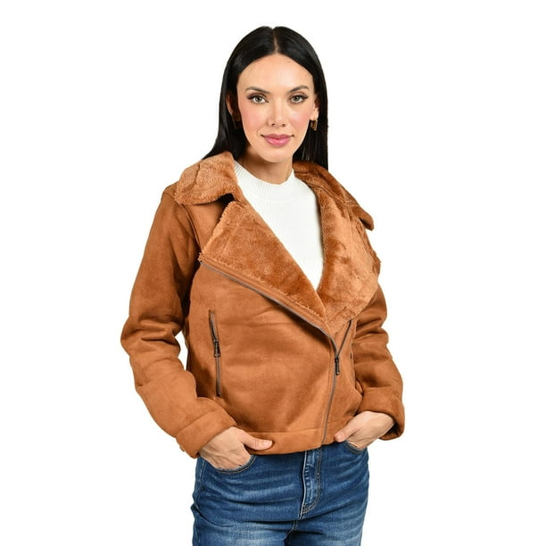 Chamarra de gamuza mujer hotsell