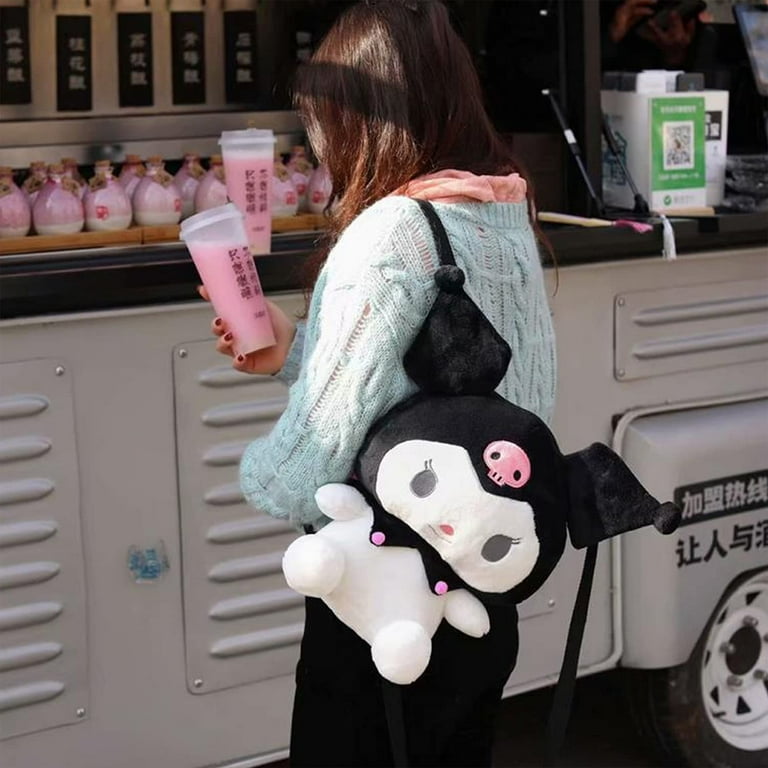 Kawaii T-Rex Pastel Goth Multicolor Plush Toy Backpack